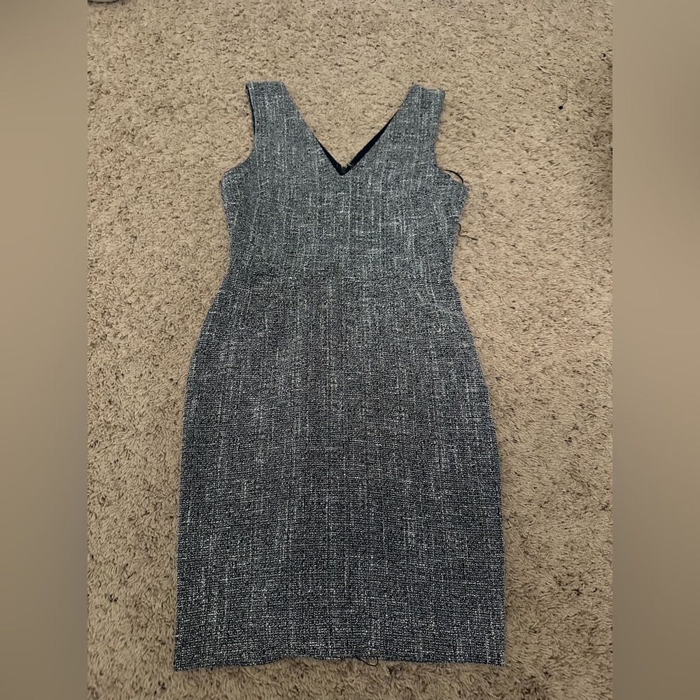 Banana Republic Navy Tweed Dress